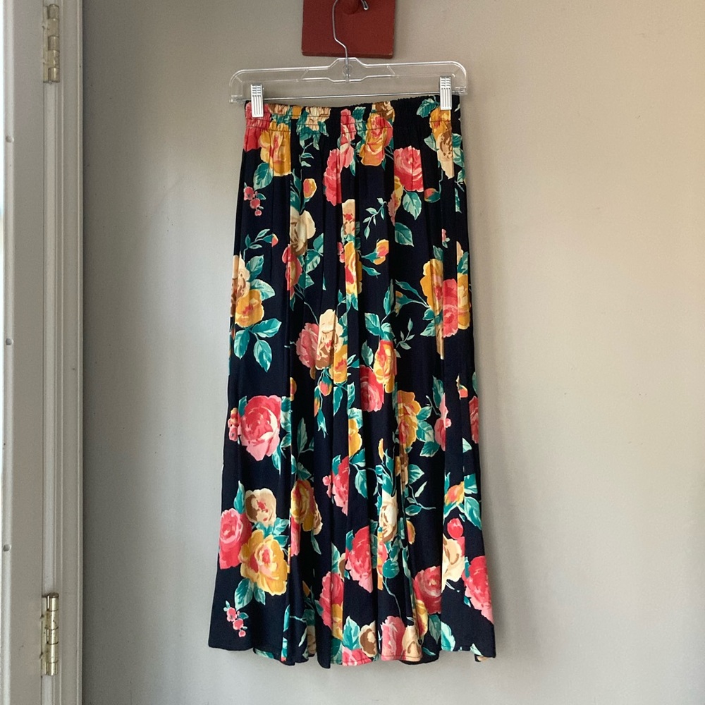 FINAL PRICE Vintage Carole Little Petites Black Floral Matching Set S - Picture 6 of 7
